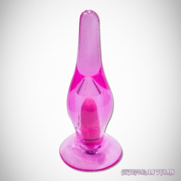 Crystal Anal Vibrating Butt Plug With Suction Cup AD-025
