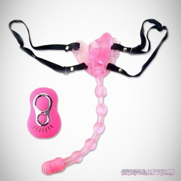 Wearable Butterfly Whip Anal Vagina Stimulator SO-003