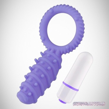 Clitoral Banger Spikes Premium Cockring With Bullet CR-015