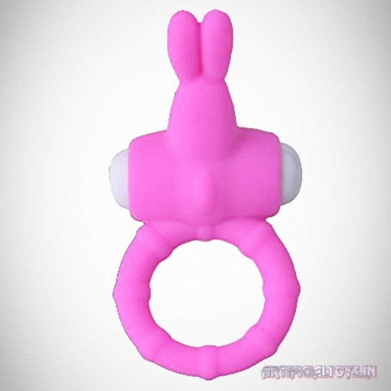 Rabbit Vibrating Penis Ring Blue Lolly CR-018