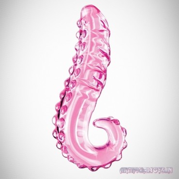 Kiss of Tongue Crystal Glass Dildo Anal Toy GD-002