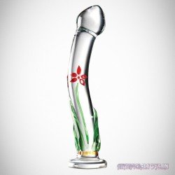 Flower Crystal Glass Dildo Sex Toy GD-004