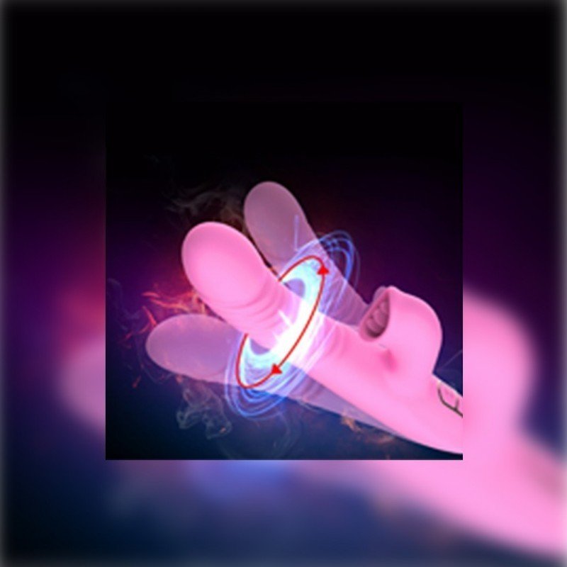 Heating 3 Layer Tongue Licking Toy Nipple Sucking Clitoris Stimulate Vibrator RV-003