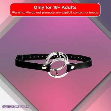 Double Metal Ring Gag for Him & Her BDSM-003