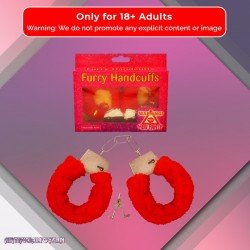 Fetish Fantasy Beginner's Furry Cuffs in Red BDSM-004