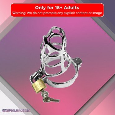 Chastity Steel Lock Device for Men BDSM-010