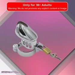 3 Size Metal Male Chastity Device Belt Cock Cages BDSM-022