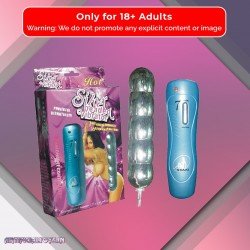 Silver Beaded Anal Vibrator-BIG AD-011