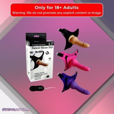 10 Vibrating Modes Strap on Harness Silicone Dildo SO-013
