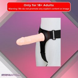 LeLuv 8 Male Hollow Vibrating Strap On SO-016