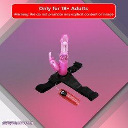 Baile Ultra Harness 7-inch Strap-on with Multi-speed Vibrations SO-033