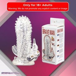 Sheath Rabbit Extender Penis with dots Brave Man PES-020