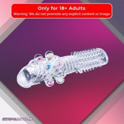Male Cock Rings Penis Extension With Colourful Beads PES-022