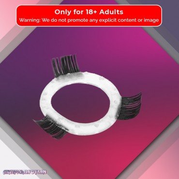 Transparent Hair Finger Fun Function Cock Ring CR-009