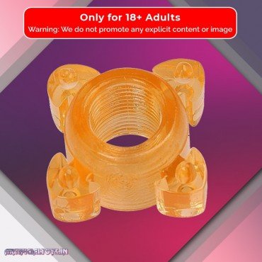 Transparent 4 Tube FingerCock Ring CR-010