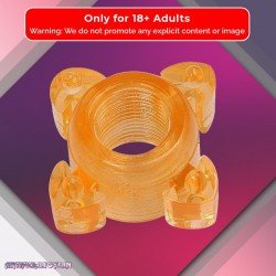 Transparent 4 Tube FingerCock Ring CR-010