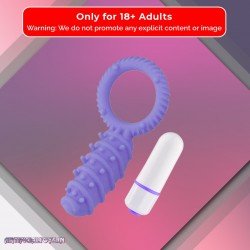 Clitoral Banger Spikes Premium Cockring With Bullet CR-015