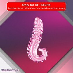 Kiss of Tongue Crystal Glass Dildo Anal Toy GD-002